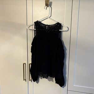 Express Y2K off the shoulder lace top